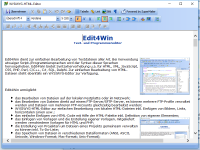 WYSIWYG HTML Editor um HTML-Dateien ohne groe HTML-Kenntnisse bearbeiten zu knnen